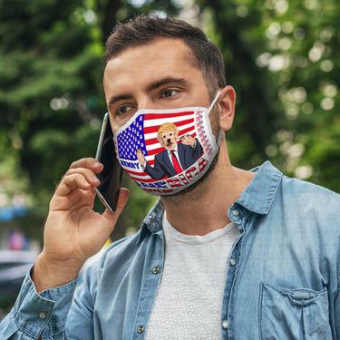 Personalized Dog Gift Idea - President Dog Please Vote Me For Dog Lovers - Cloth Mask